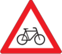 Warning: pedal cyclists may be present (W309, TW309)