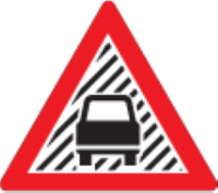 Warning: reduced visibility ahead (W354, TW354)