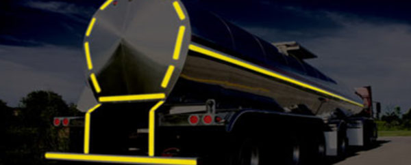 Image result for yellow reflective material on trucks