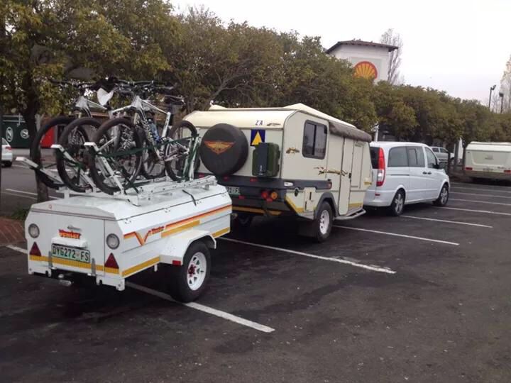 Image result for car tow two trailers