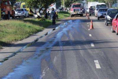 Image result for oil on road