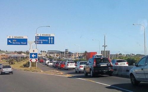 Freeway traffic scene from learner theory material