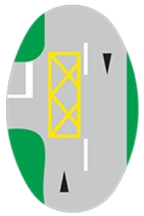 To prohibit drivers from stopping in the demarcated area because this could prevent other traffic from turning or driving further forward.