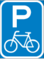 To indicate a parking area reserved for bicycles