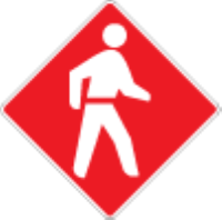 To give right of way to pedestrians