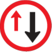 Look out for other vehicles and yield to vehicles already in the carriageway