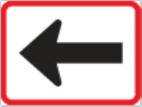 Below a regulatory sign
