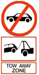 They may have their vehicle towed-away if they park here