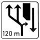 Diversion and addition of lanes in 120m