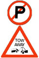 No parking and a vehicle tow away zone