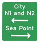 Main roads to Sea Point and the city