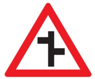 Where two roads join your road within a short distance