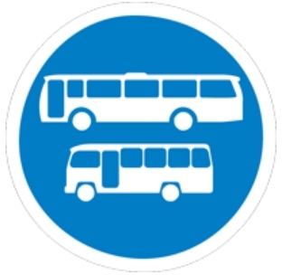 At the beginning of any road or part of the road.
