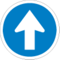 Proceed straight only