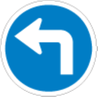 You must turn left at the next street