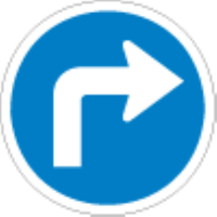 You must turn right at the next street