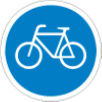 Only pedal cycles may ride here