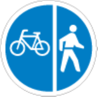 Cyclists and pedestrians only