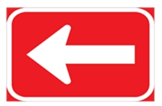 There's a one way road ahead going left