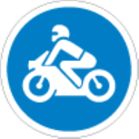 Motorcycles only are permitted