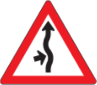 Expect concealed driveways ahead from the left