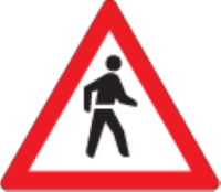 There are pedestrians ahead