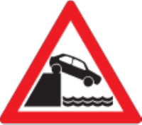 The road ends because of water ahead