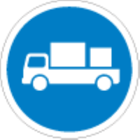 Only delivery vehicles are allowed here
