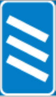 Indicates an exit about 300m ahead