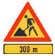 Road works for the next 300m