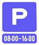 Parking is only allowed during the specified times