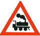 There is an unguarded level crossing ahead