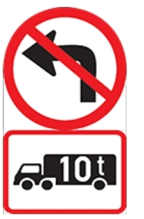 Should never turn left at the intersection.
