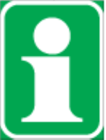 Informs you of an information office or notice board
