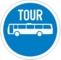 Only tour buses may drive there