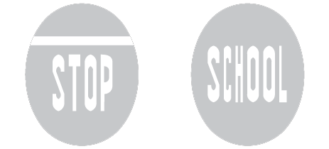 Slow down there’s a school or stop sign ahead