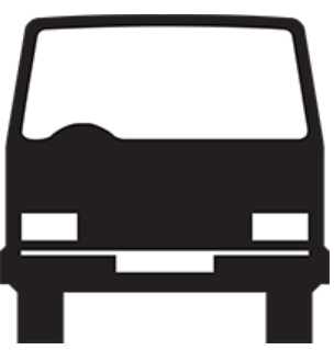A minibus rank in the vicinity.