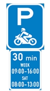 You are not allowed to stop or park for longer than the times and periods indicated.