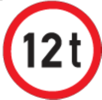 Vehicles of more than 12 tons may not drive there