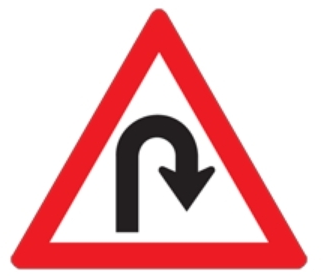 Hairpin bend ahead.