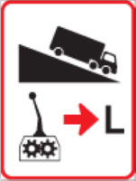 That heavy vehicles should engage in a lower gear