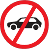 Motor vehicles are not permitted to drive here