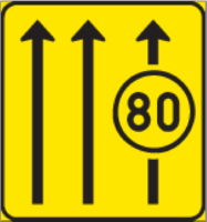 Control the minimum speed limit in this lane