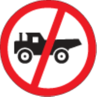 Construction vehicles not allowed