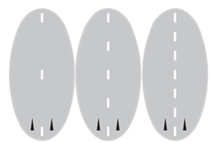 Drive in the centre of your demarcated lane.